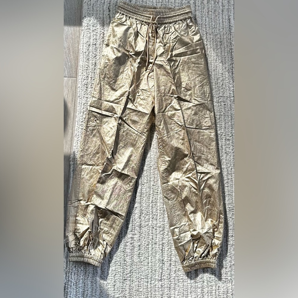BRAND NEW Zimmermann Gold Sweatpants Relaxed Fit Joggers